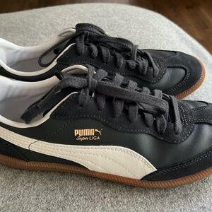 PUMA Men's Super Liga OG Retro sneakers trainers, Black, Size 10